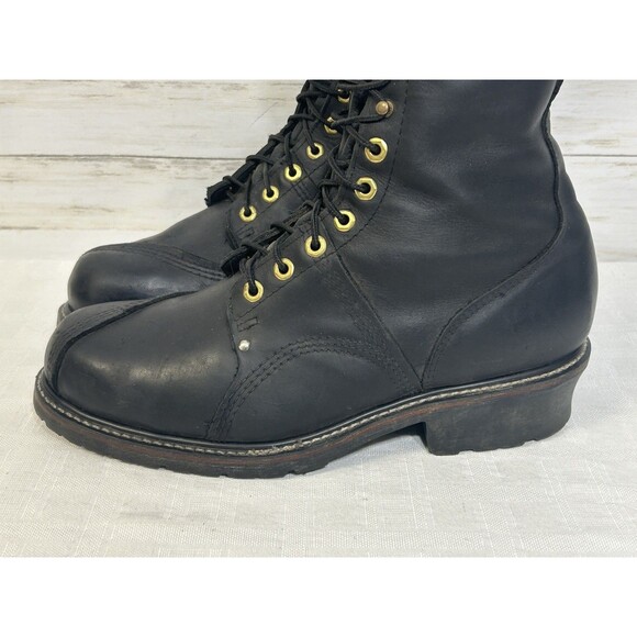 Carolina 1905 Linesman Boot Saefty Toe Vibram Union Made In USA Black Mens 11 2E main image 4